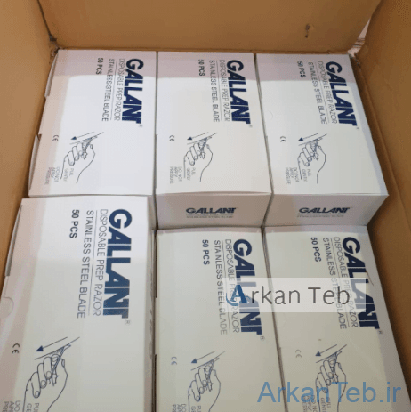 تصویر یک کارتن تیغ بدن تراش گالانت