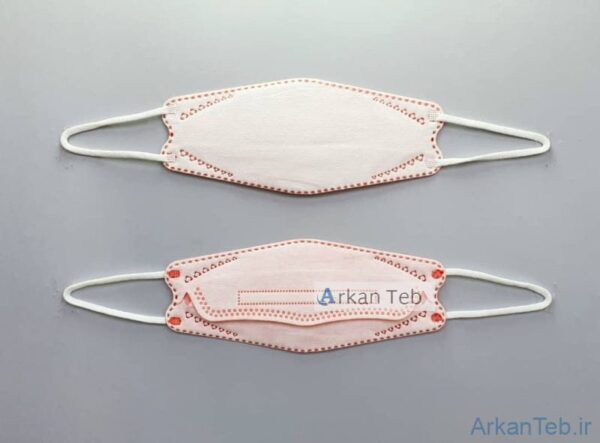 ماسک سه بعدی سفید نارنجی